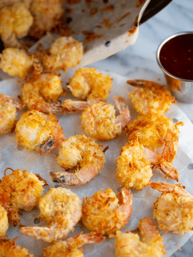 Air Fryer Coconut Shrimp with Dipping Sauce