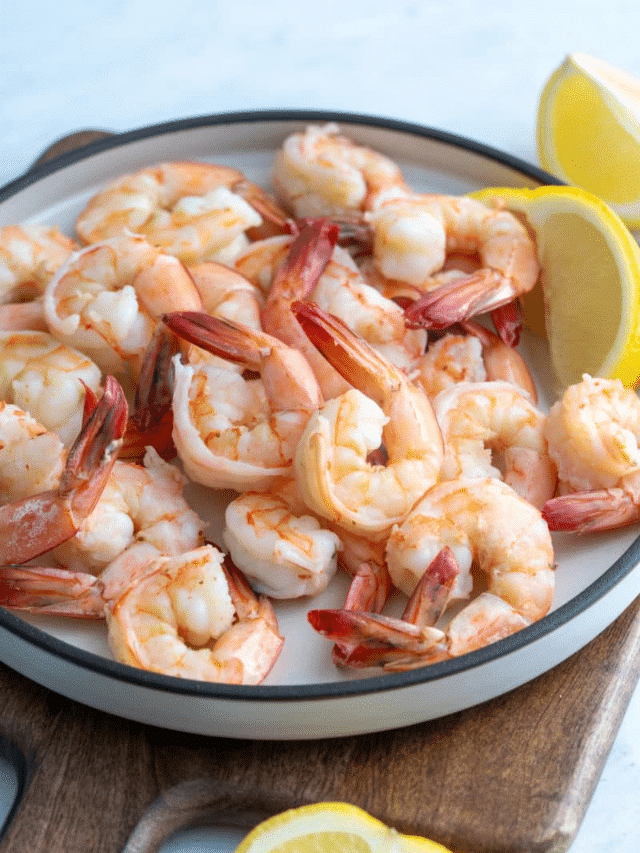 Easy Poached Shrimp