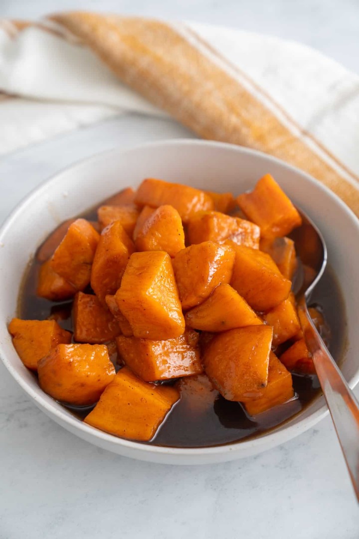 Stovetop Candied Sweet Potatoes (Candied Yams) - My Forking Life