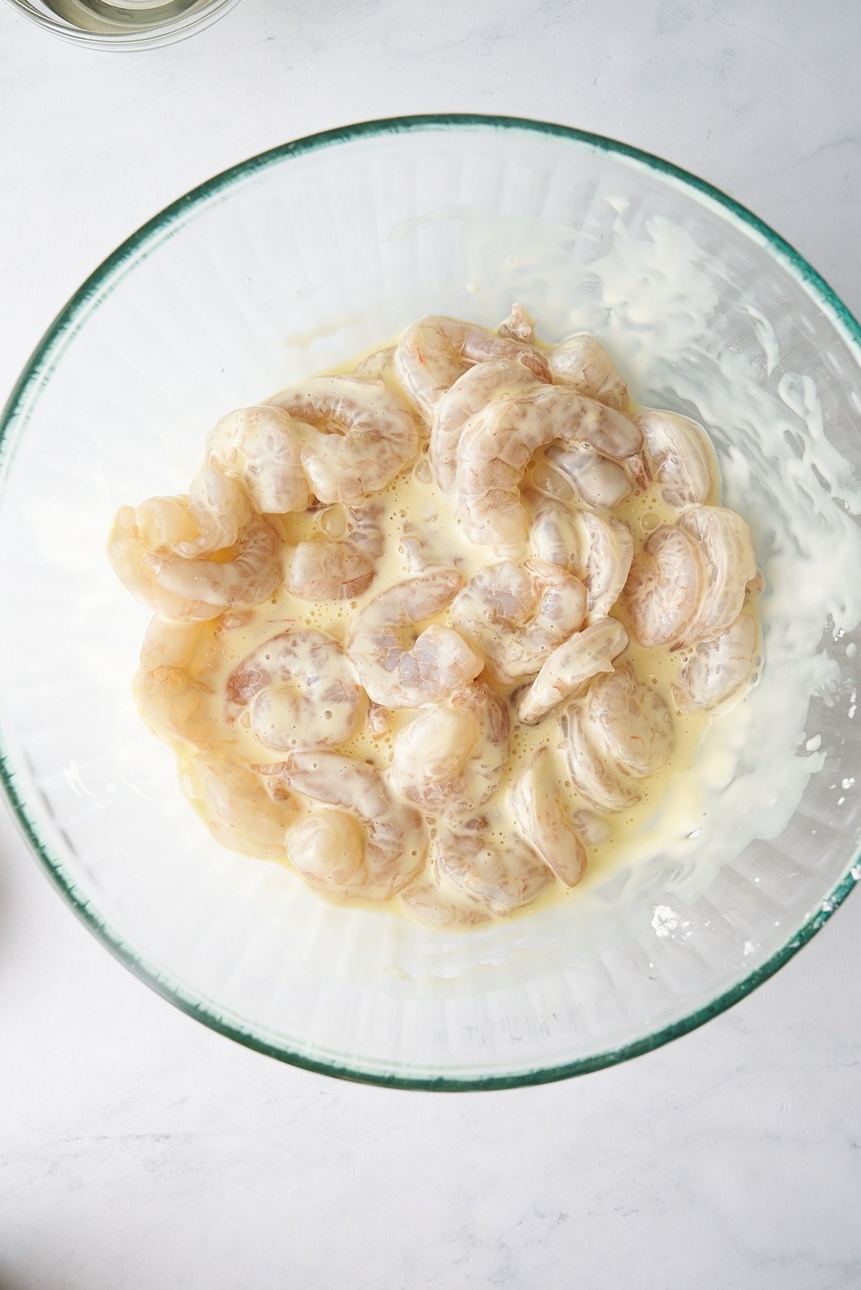 shrimp coated in cornstarch and egg