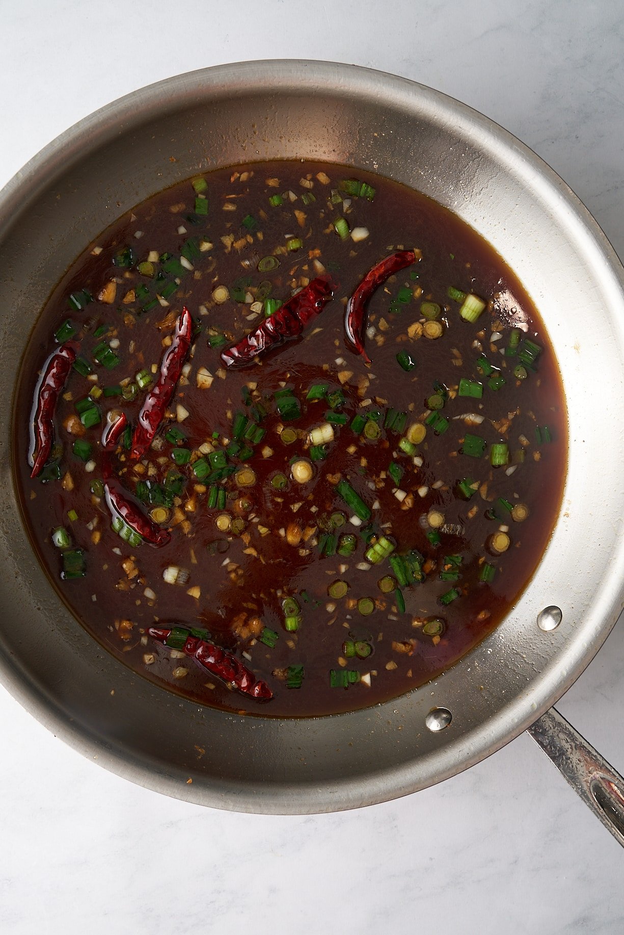 sauce in skillet