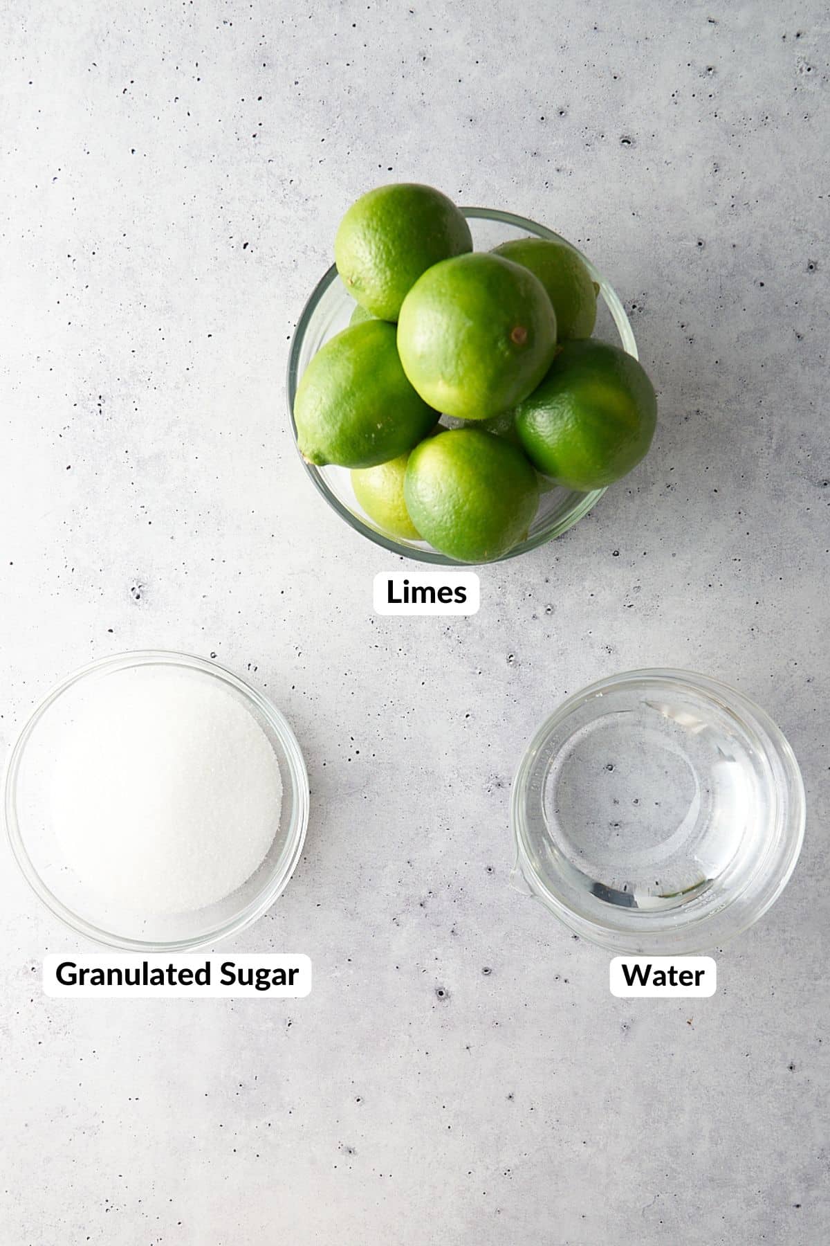 ingredients for limeade recipe