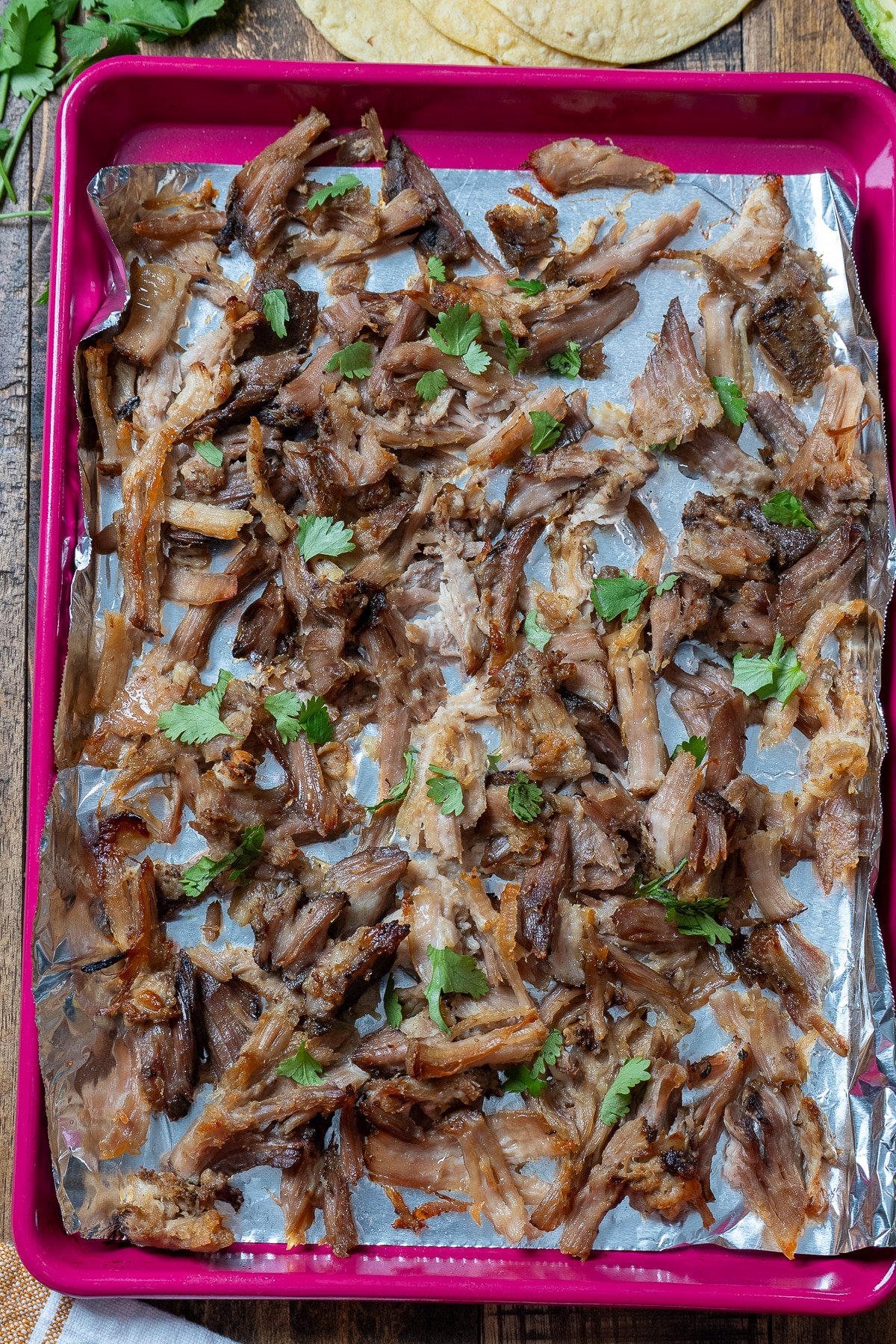 pork carnitas on sheetpan 