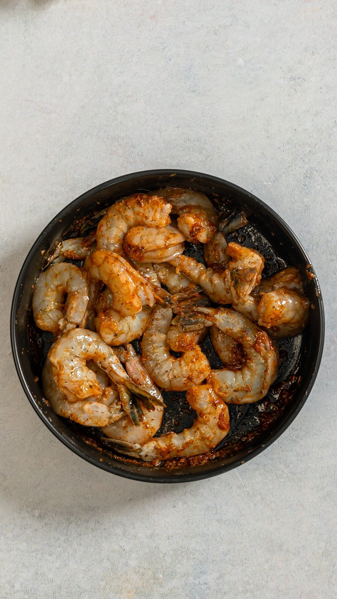seasoned shrimp in bowl