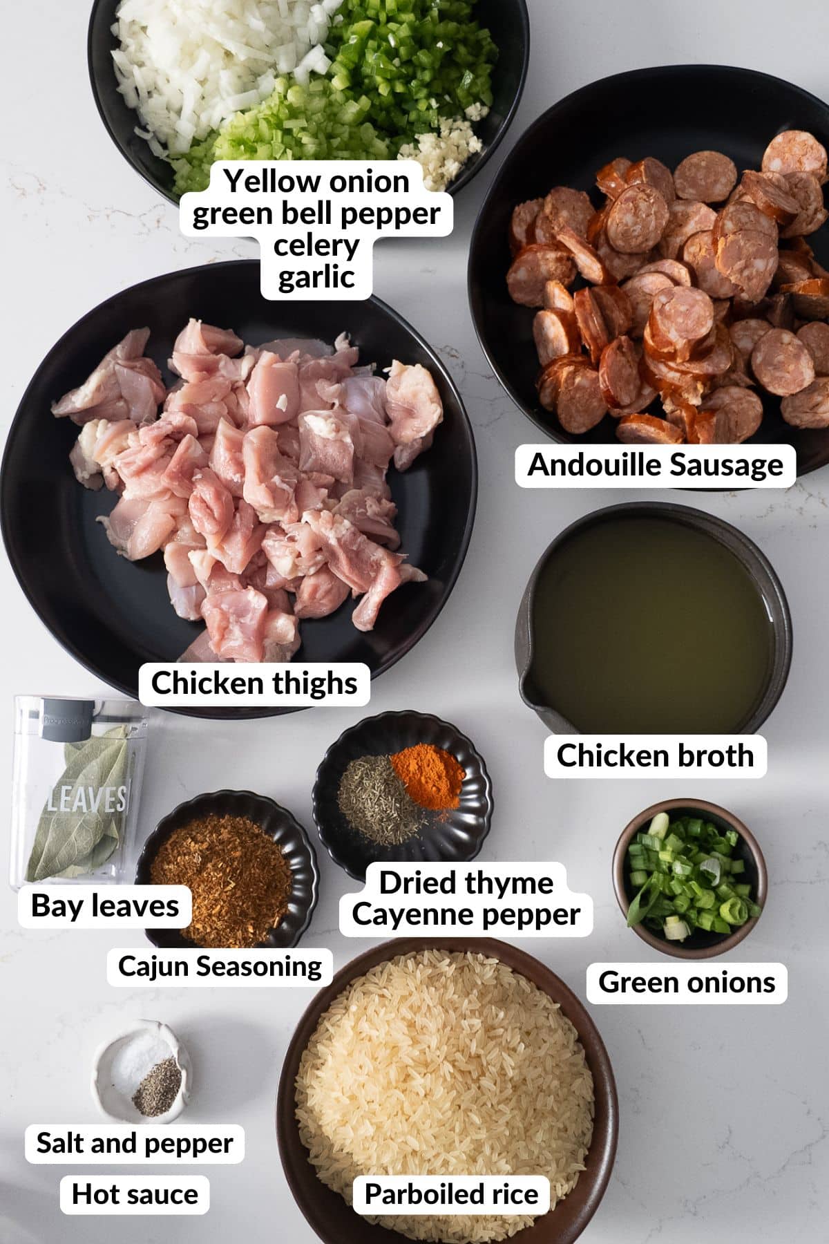 ingredients for jambalaya