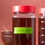 vegetable broth in glass jar