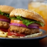 turkey burgers on plate