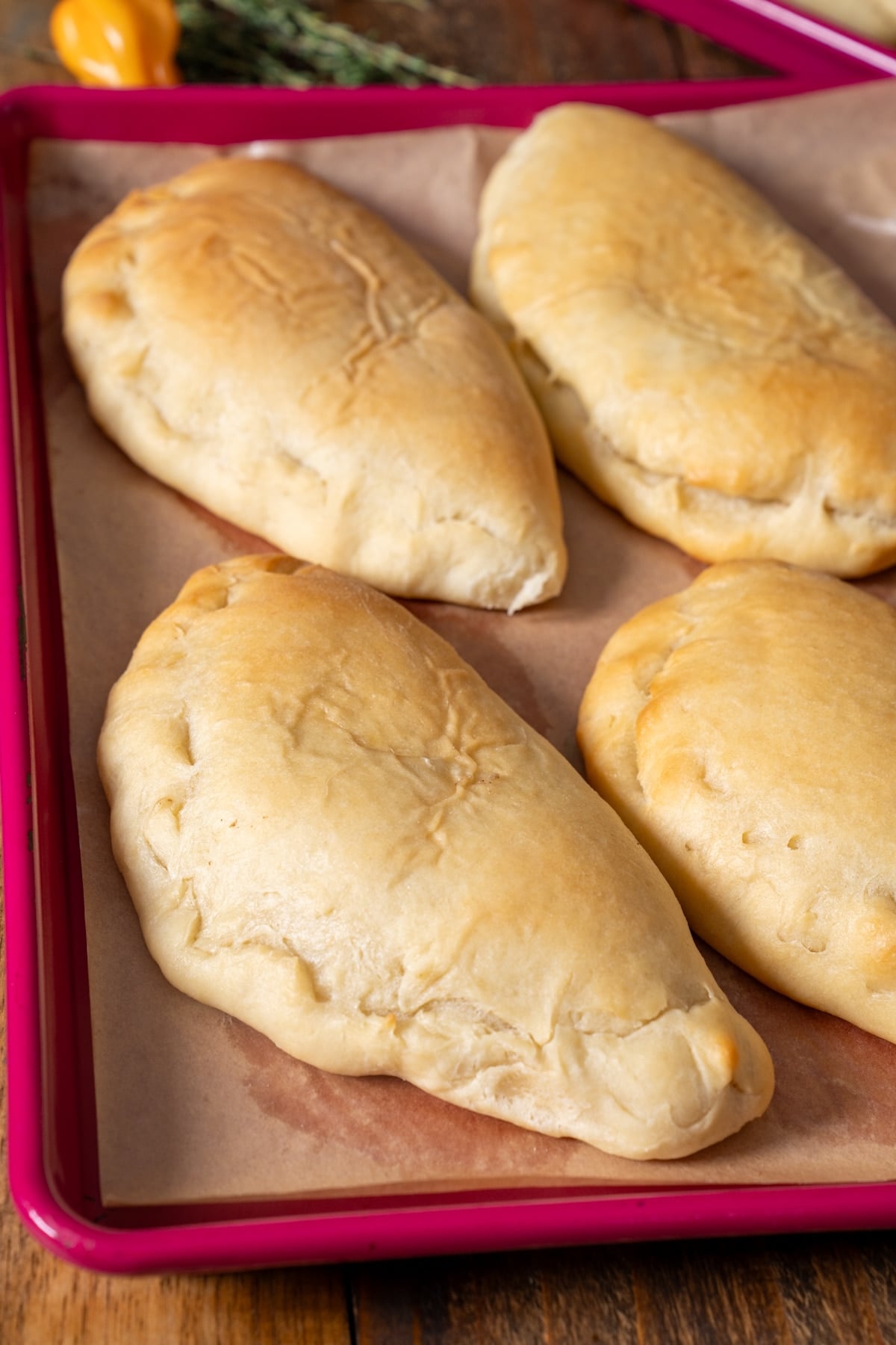 Jamaican meatloafs on baking pan