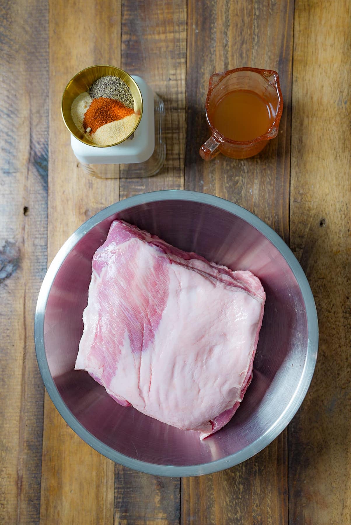 ingredients for pulled poork